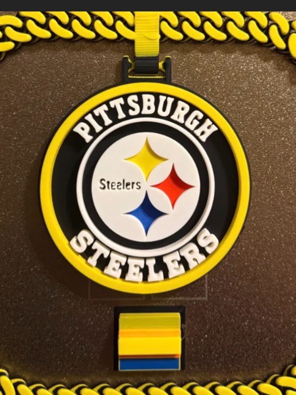 Pittsburgh Steelers 3D printed Yellow Black Hype Chain